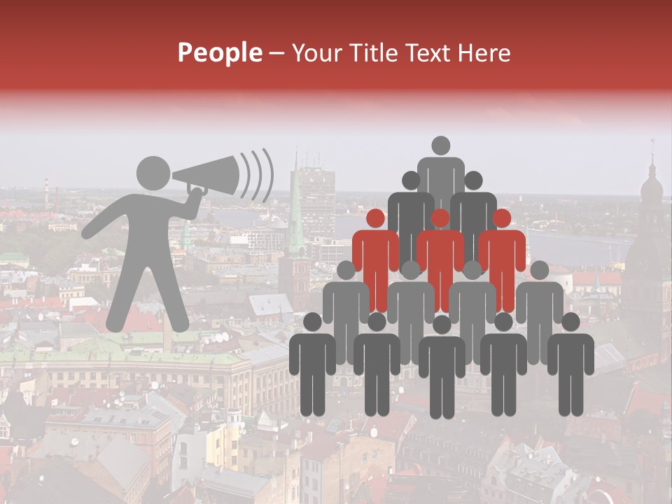 Bird's-Eye View Of Old Town (Riga, Latvia) PowerPoint Template