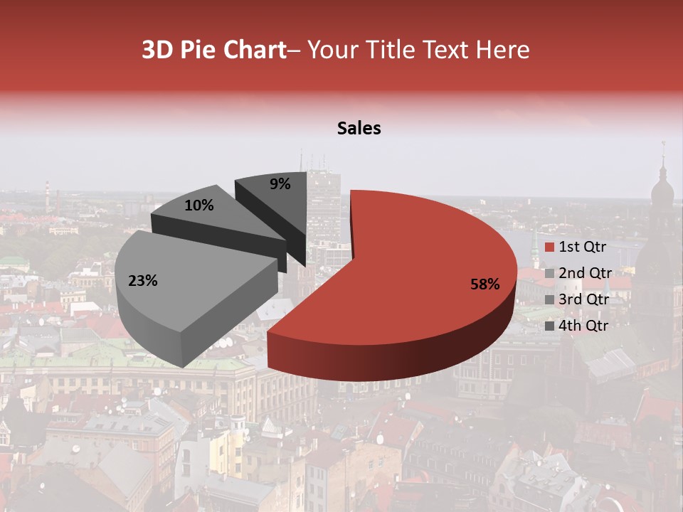 Bird's-Eye View Of Old Town (Riga, Latvia) PowerPoint Template