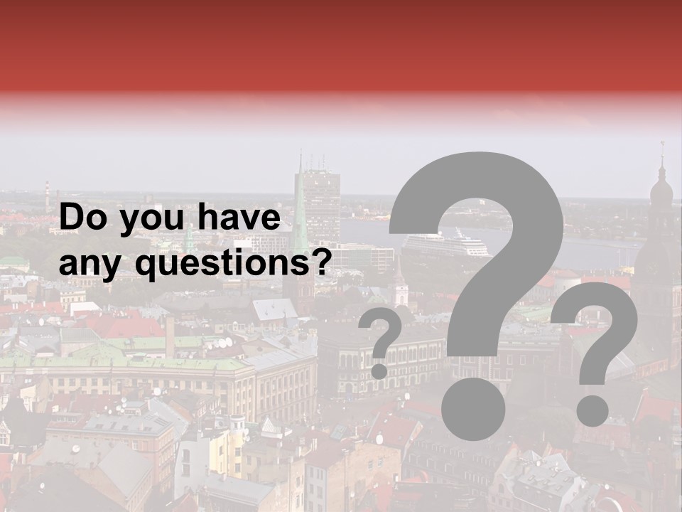 Bird's-Eye View Of Old Town (Riga, Latvia) PowerPoint Template