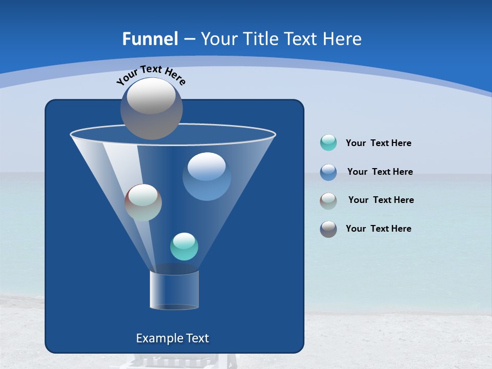 Empty Tropical Beach Chair With Hat At Shoreline In The Caribbean PowerPoint Template