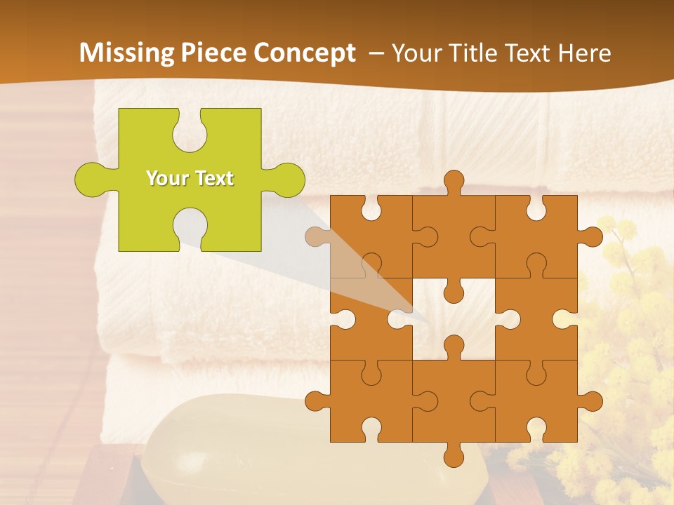 A Bunch Of Towels Sitting On Top Of A Wooden Table PowerPoint Template