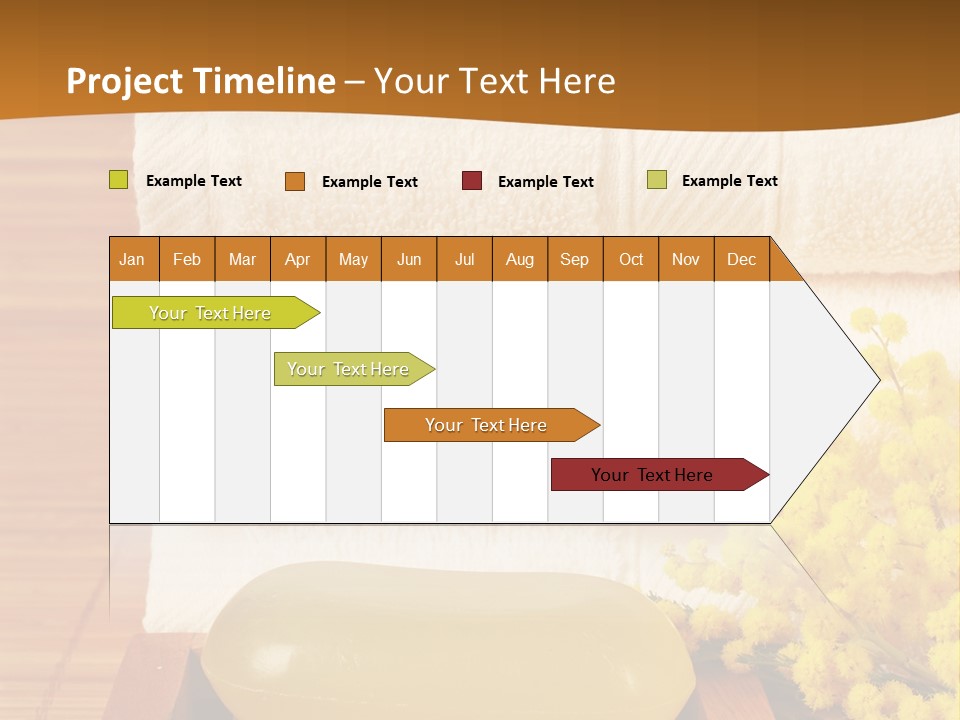 A Bunch Of Towels Sitting On Top Of A Wooden Table PowerPoint Template