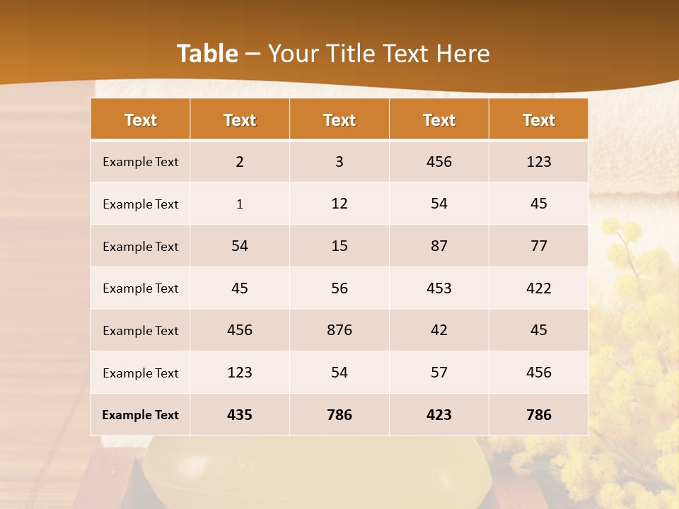 A Bunch Of Towels Sitting On Top Of A Wooden Table PowerPoint Template