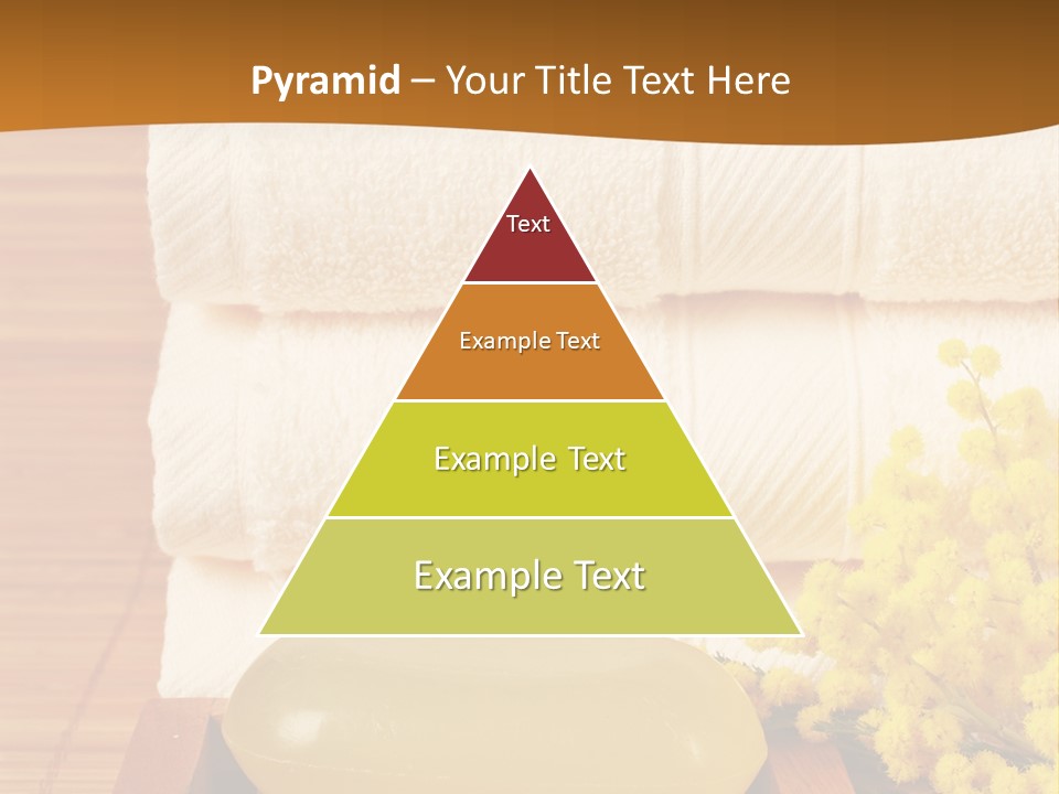 A Bunch Of Towels Sitting On Top Of A Wooden Table PowerPoint Template