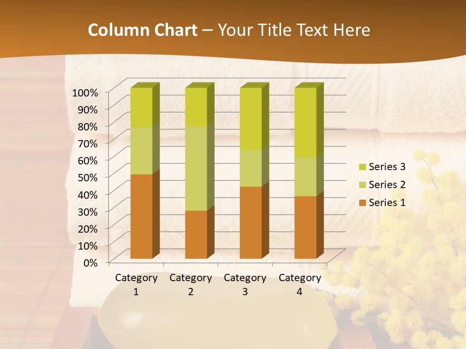 A Bunch Of Towels Sitting On Top Of A Wooden Table PowerPoint Template