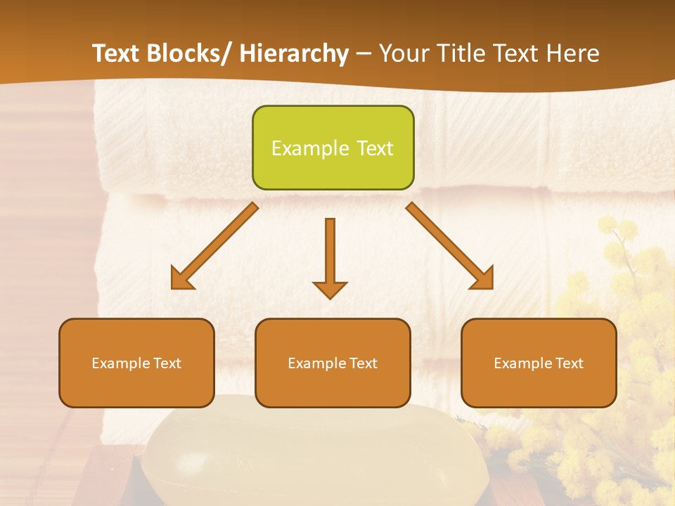 A Bunch Of Towels Sitting On Top Of A Wooden Table PowerPoint Template