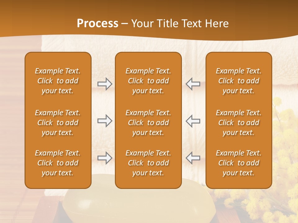 A Bunch Of Towels Sitting On Top Of A Wooden Table PowerPoint Template