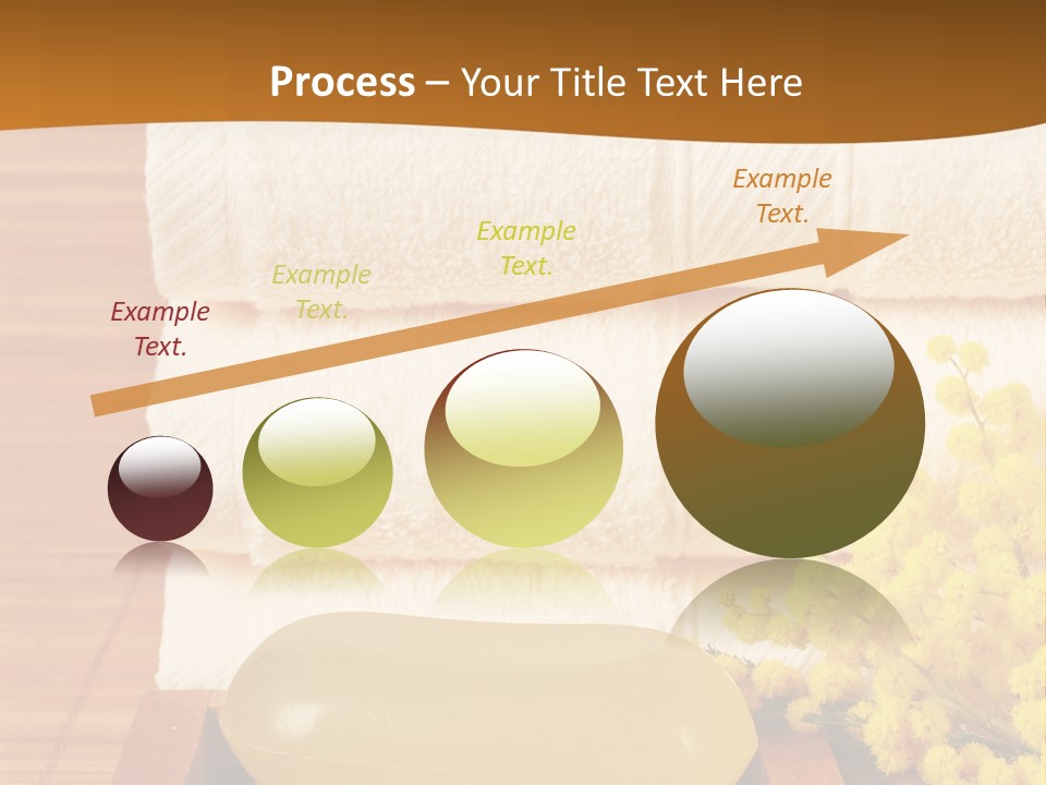 A Bunch Of Towels Sitting On Top Of A Wooden Table PowerPoint Template