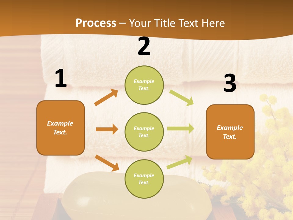 A Bunch Of Towels Sitting On Top Of A Wooden Table PowerPoint Template