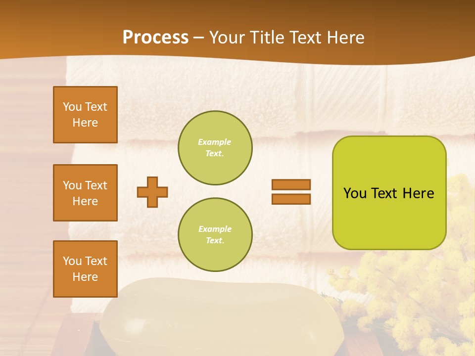 A Bunch Of Towels Sitting On Top Of A Wooden Table PowerPoint Template