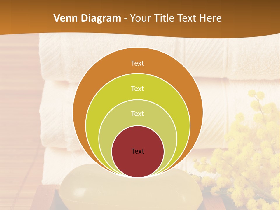 A Bunch Of Towels Sitting On Top Of A Wooden Table PowerPoint Template