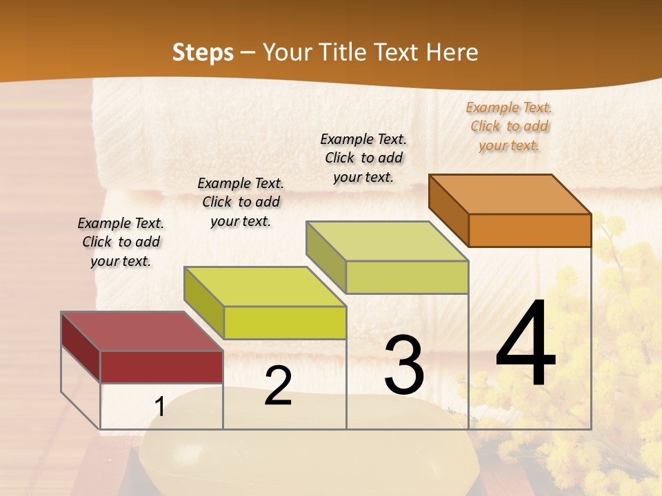 A Bunch Of Towels Sitting On Top Of A Wooden Table PowerPoint Template