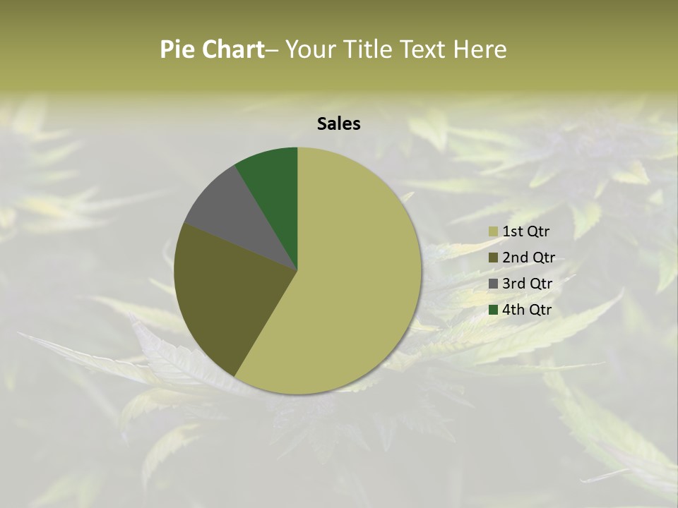 A Bunch Of Purple Flowers With Green Leaves PowerPoint Template