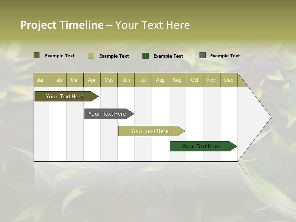 A Bunch Of Purple Flowers With Green Leaves PowerPoint Template