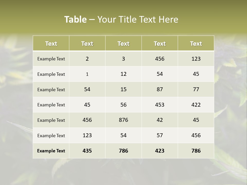 A Bunch Of Purple Flowers With Green Leaves PowerPoint Template