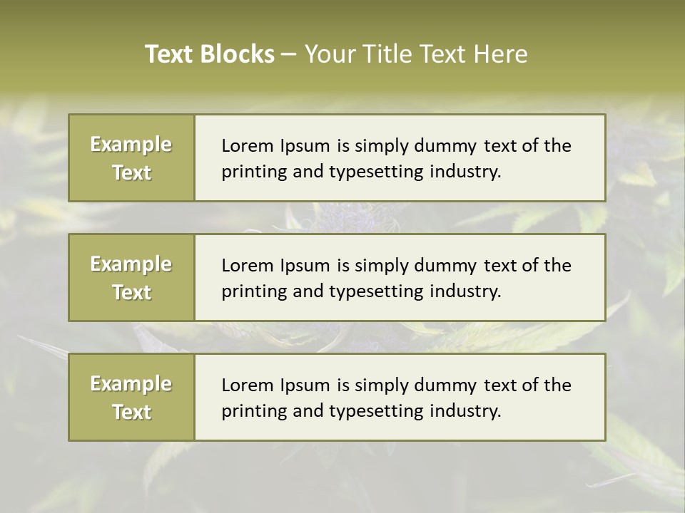 A Bunch Of Purple Flowers With Green Leaves PowerPoint Template