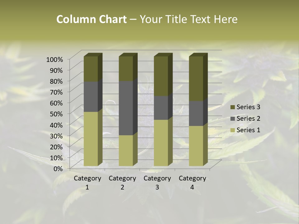 A Bunch Of Purple Flowers With Green Leaves PowerPoint Template