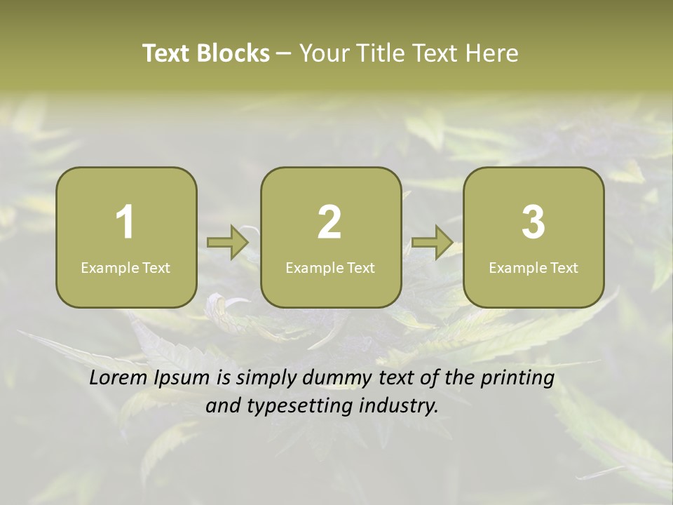 A Bunch Of Purple Flowers With Green Leaves PowerPoint Template