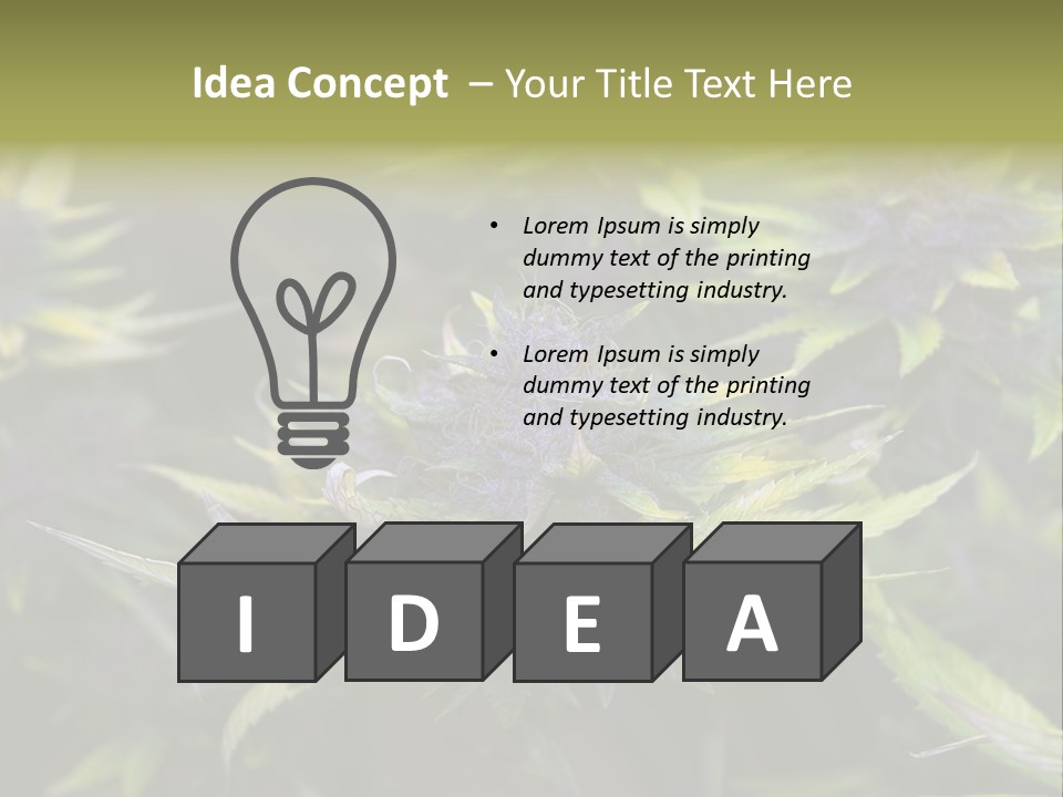 A Bunch Of Purple Flowers With Green Leaves PowerPoint Template