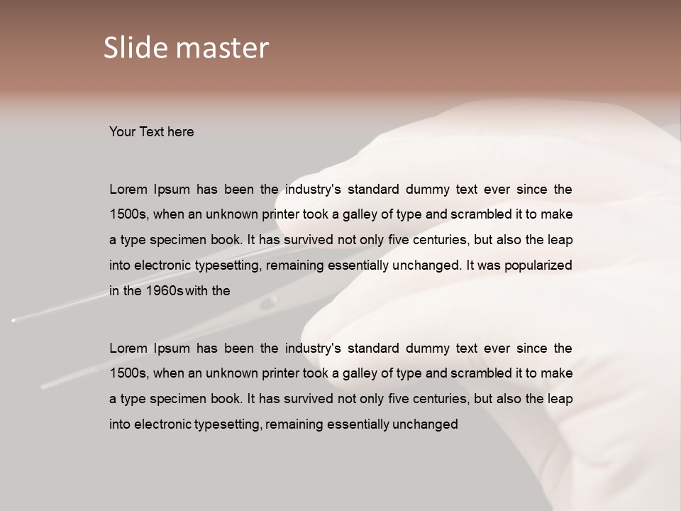 Tweezers Against Black Background PowerPoint Template