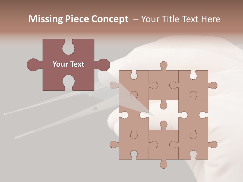 Tweezers Against Black Background PowerPoint Template