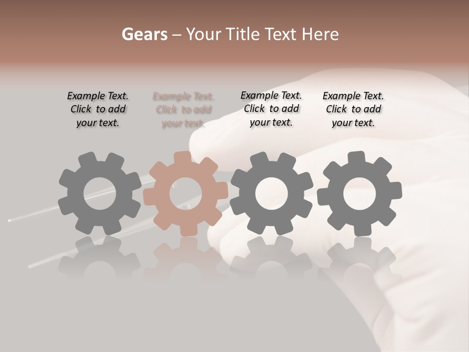 Tweezers Against Black Background PowerPoint Template