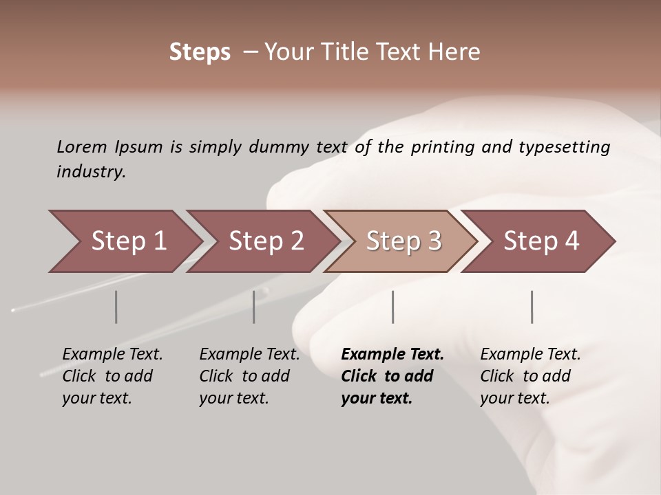 Tweezers Against Black Background PowerPoint Template