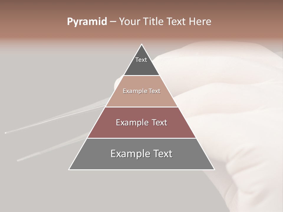Tweezers Against Black Background PowerPoint Template