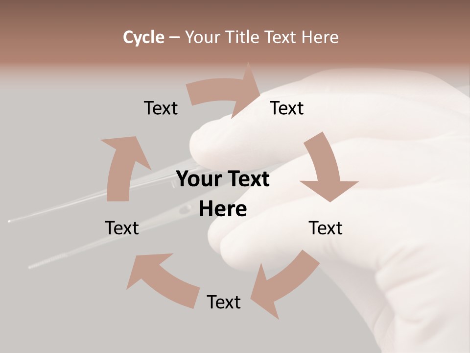 Tweezers Against Black Background PowerPoint Template