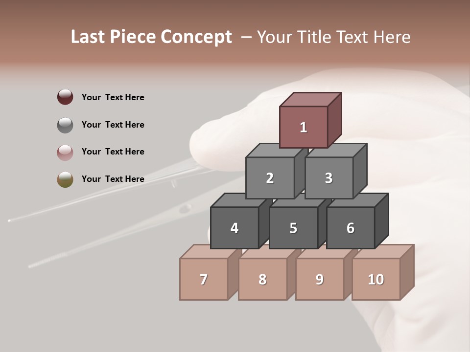 Tweezers Against Black Background PowerPoint Template