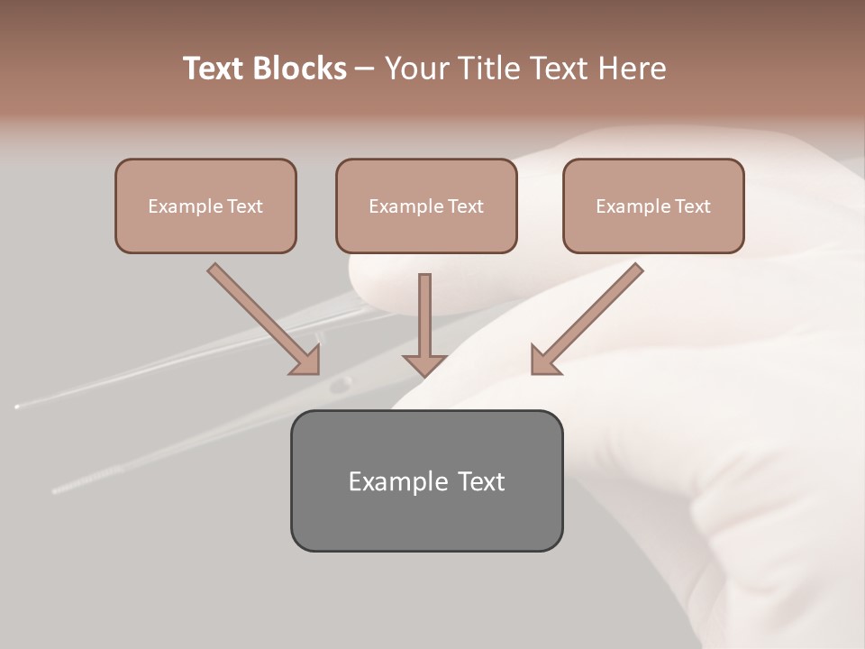 Tweezers Against Black Background PowerPoint Template