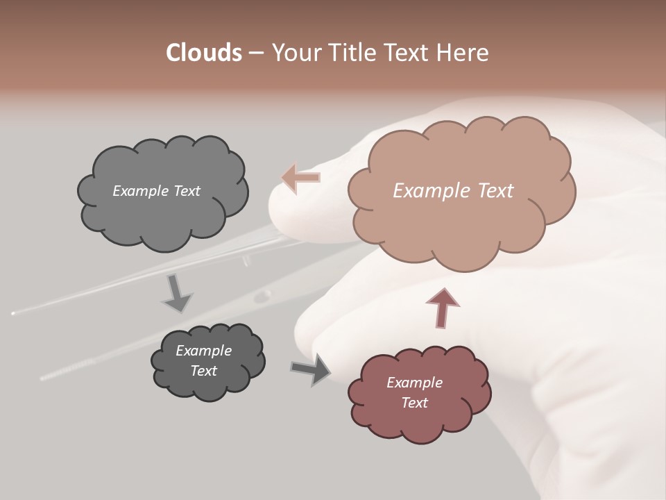 Tweezers Against Black Background PowerPoint Template