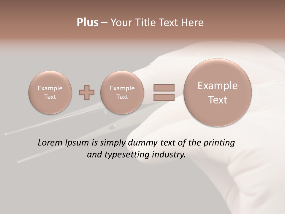 Tweezers Against Black Background PowerPoint Template