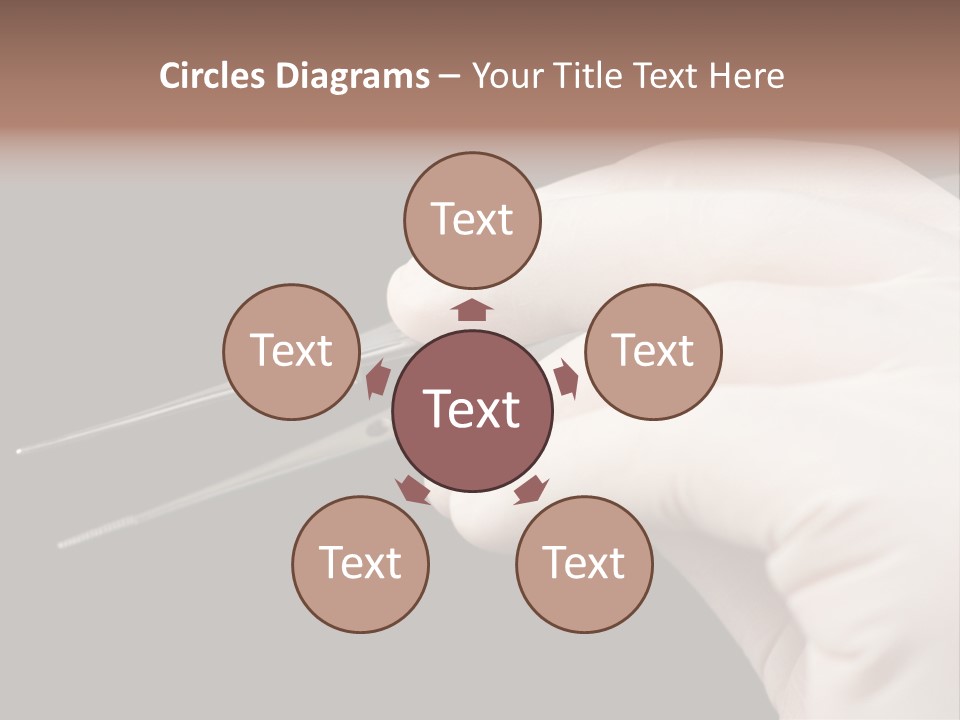 Tweezers Against Black Background PowerPoint Template