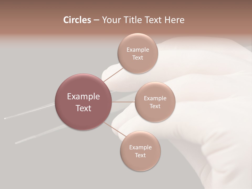 Tweezers Against Black Background PowerPoint Template