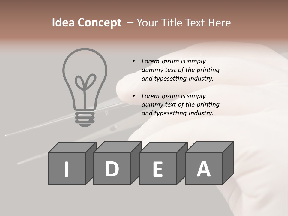 Tweezers Against Black Background PowerPoint Template