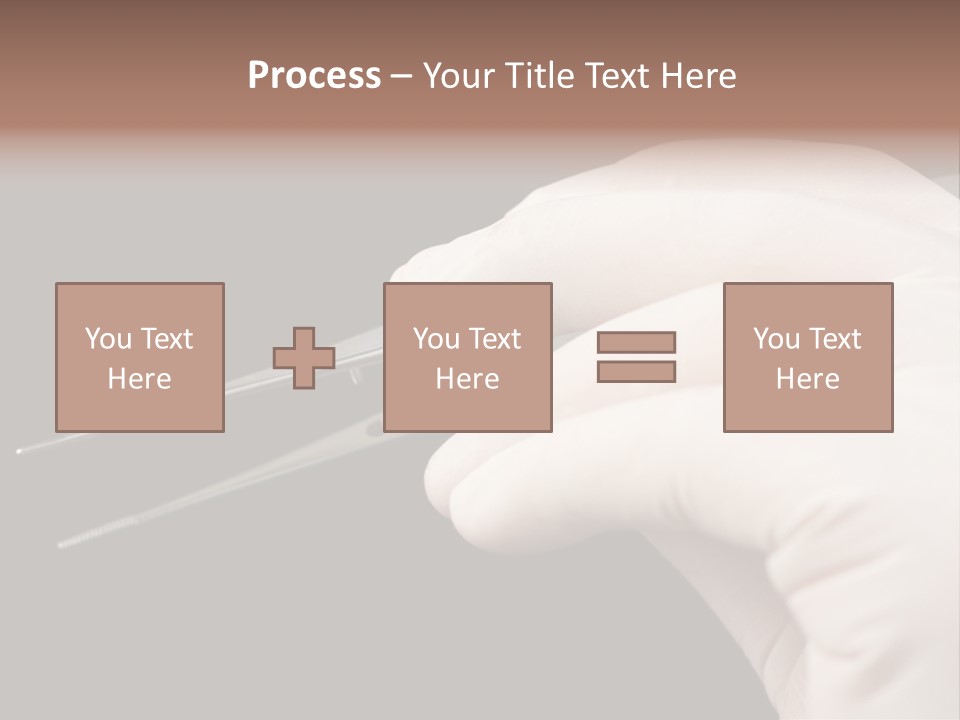 Tweezers Against Black Background PowerPoint Template