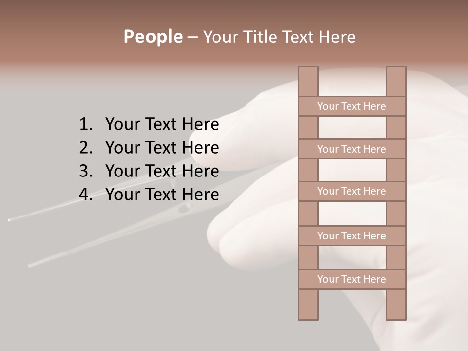 Tweezers Against Black Background PowerPoint Template