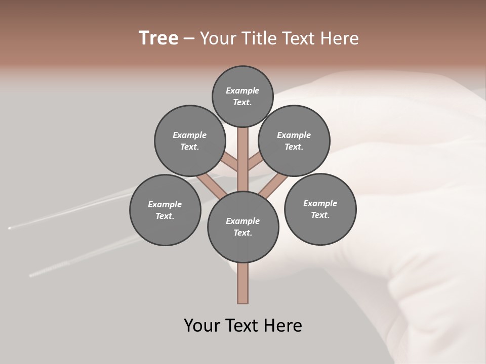 Tweezers Against Black Background PowerPoint Template