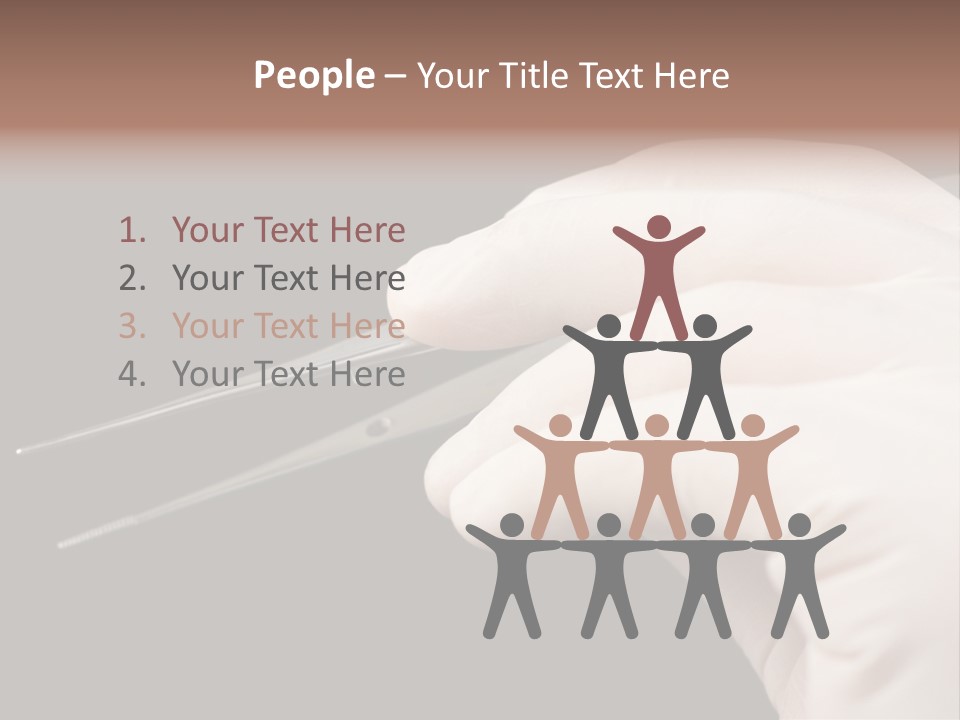 Tweezers Against Black Background PowerPoint Template