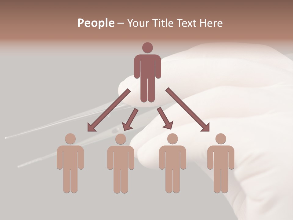 Tweezers Against Black Background PowerPoint Template