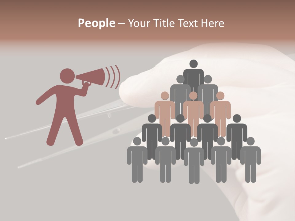 Tweezers Against Black Background PowerPoint Template