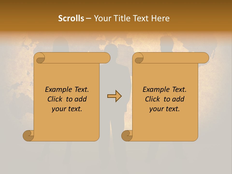 Business People Silhouettes And World Map On Paper Texture. Ma Traced Http://Www.lib.utex As.edu/Maps/World_M Aps/World_Pol02.Jpg Their Copyright Http://Www.lib.utex As.edu/Maps/Faq.htm L#3.Html PowerPoint Template