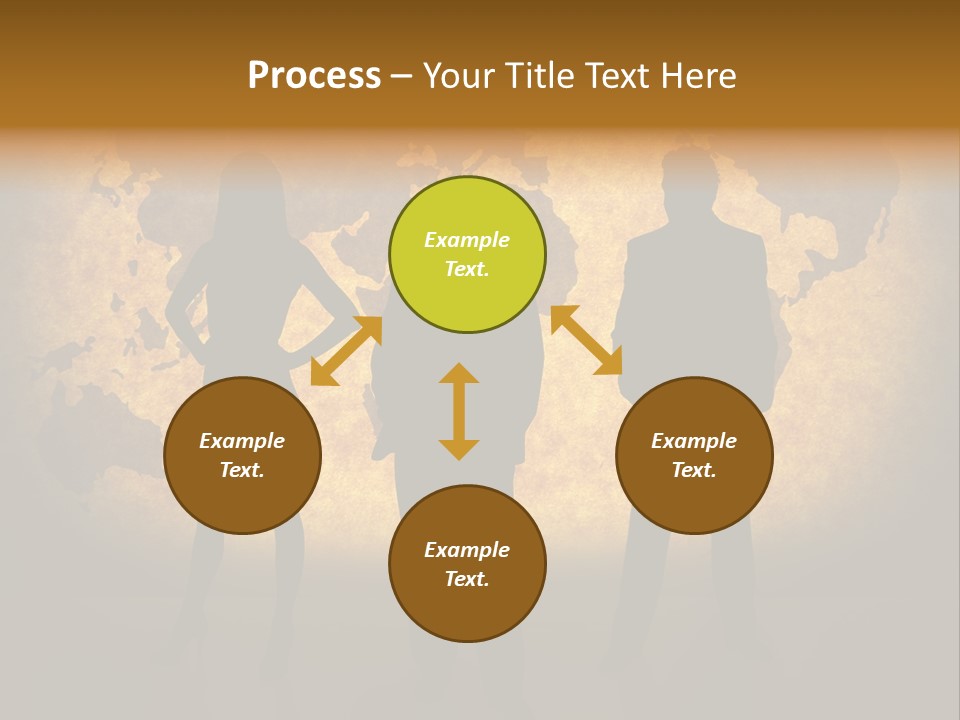 Business People Silhouettes And World Map On Paper Texture. Ma Traced Http://Www.lib.utex As.edu/Maps/World_M Aps/World_Pol02.Jpg Their Copyright Http://Www.lib.utex As.edu/Maps/Faq.htm L#3.Html PowerPoint Template