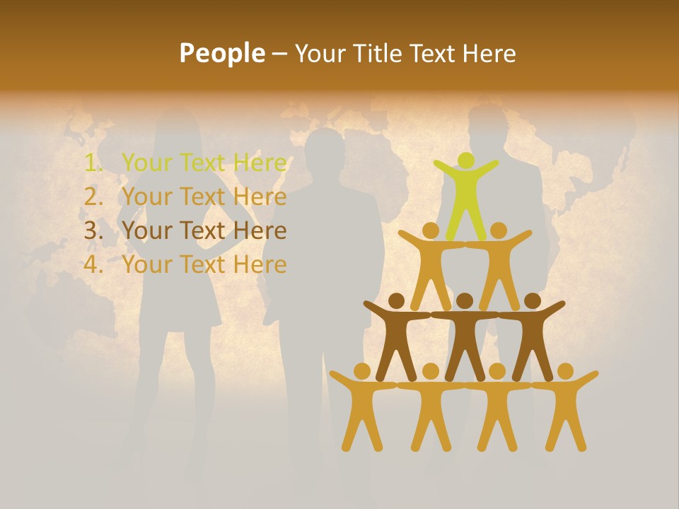 Business People Silhouettes And World Map On Paper Texture. Ma Traced Http://Www.lib.utex As.edu/Maps/World_M Aps/World_Pol02.Jpg Their Copyright Http://Www.lib.utex As.edu/Maps/Faq.htm L#3.Html PowerPoint Template