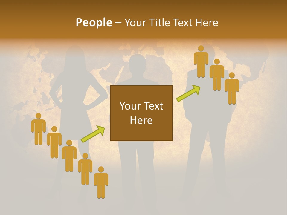 Business People Silhouettes And World Map On Paper Texture. Ma Traced Http://Www.lib.utex As.edu/Maps/World_M Aps/World_Pol02.Jpg Their Copyright Http://Www.lib.utex As.edu/Maps/Faq.htm L#3.Html PowerPoint Template