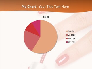 Manicurist Applying Red Nail Polish On Female Fingers. PowerPoint Template