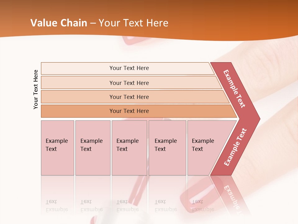 Manicurist Applying Red Nail Polish On Female Fingers. PowerPoint Template
