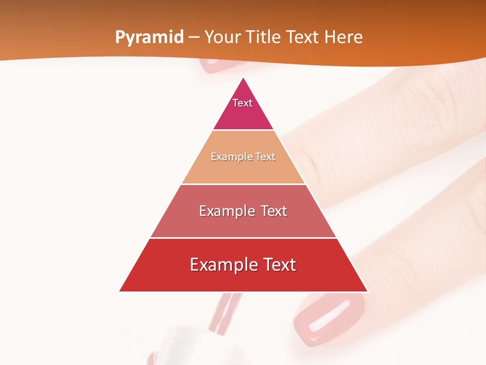 Manicurist Applying Red Nail Polish On Female Fingers. PowerPoint Template