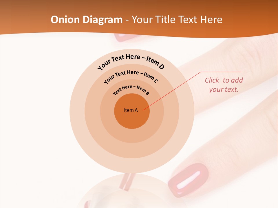 Manicurist Applying Red Nail Polish On Female Fingers. PowerPoint Template